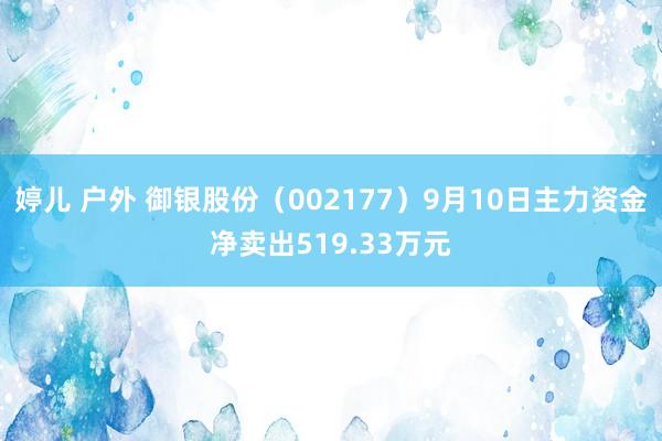 婷儿 户外 御银股份（002177）9月10日主力资金净卖出519.33万元