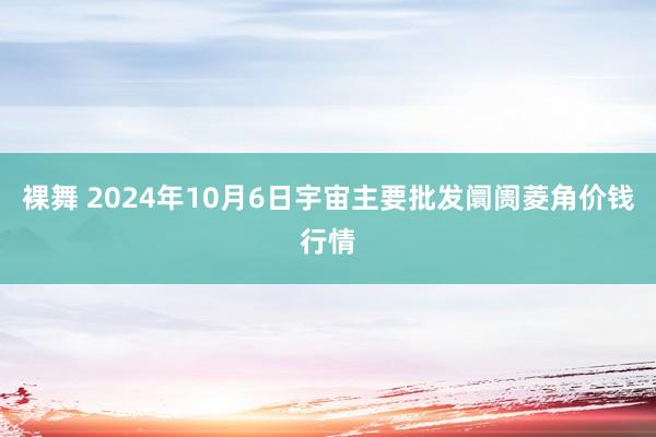 裸舞 2024年10月6日宇宙主要批发阛阓菱角价钱行情