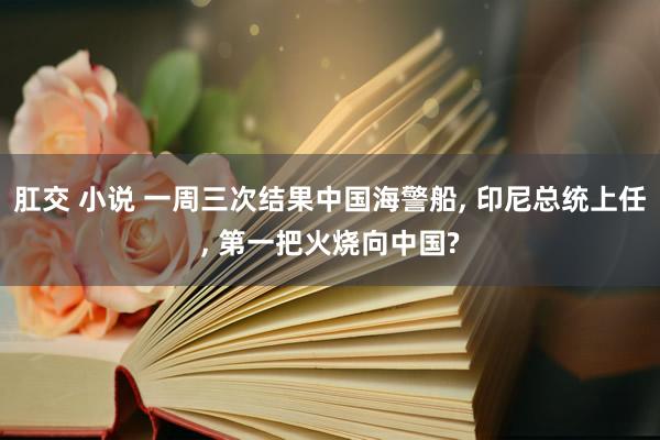 肛交 小说 一周三次结果中国海警船， 印尼总统上任， 第一把火烧向中国?