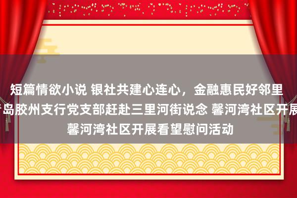 短篇情欲小说 银社共建心连心，金融惠民好邻里 ——恒丰银行青岛胶州支行党支部赶赴三里河街说念 馨河湾社区开展看望慰问活动