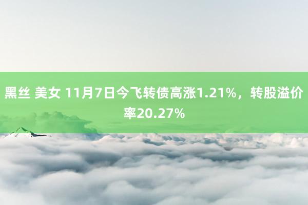 黑丝 美女 11月7日今飞转债高涨1.21%，转股溢价率20.27%