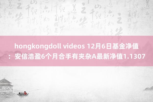 hongkongdoll videos 12月6日基金净值：安信浩盈6个月合手有夹杂A最新净值1.1307