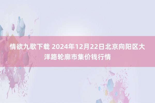 情欲九歌下载 2024年12月22日北京向阳区大洋路轮廓市集价钱行情