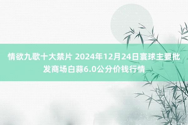 情欲九歌十大禁片 2024年12月24日寰球主要批发商场白蒜6.0公分价钱行情