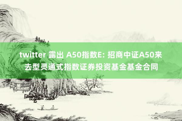 twitter 露出 A50指数E: 招商中证A50来去型灵通式指数证券投资基金基金合同