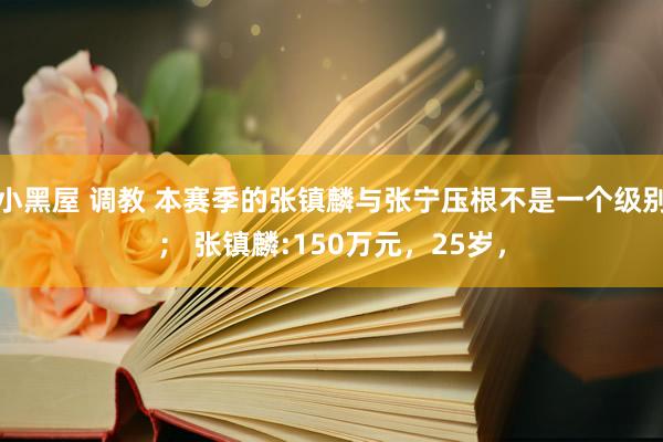 小黑屋 调教 本赛季的张镇麟与张宁压根不是一个级别； 张镇麟:150万元，25岁，