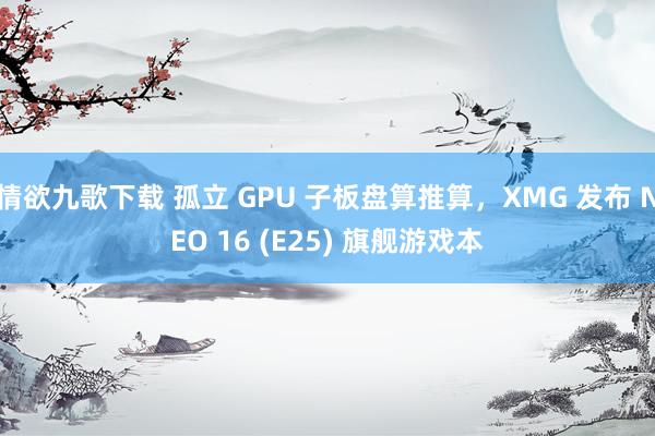 情欲九歌下载 孤立 GPU 子板盘算推算，XMG 发布 NEO 16 (E25) 旗舰游戏本